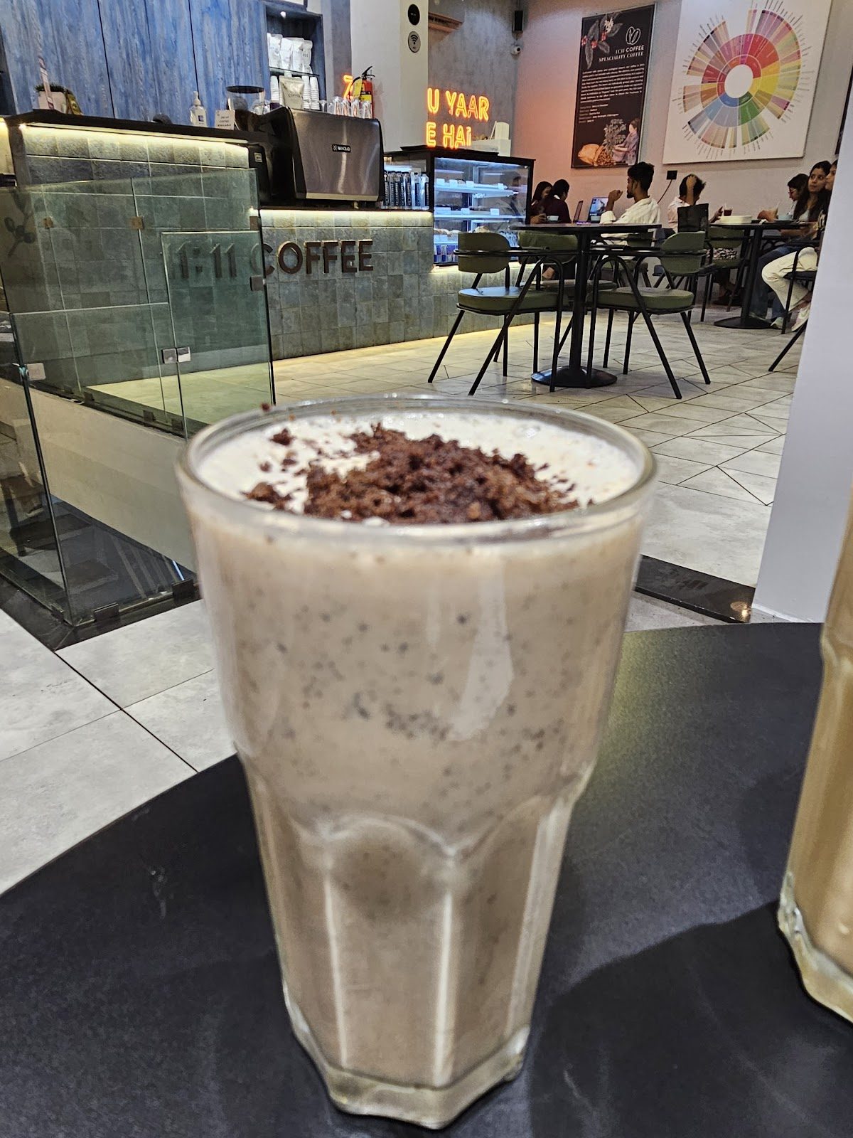 Milkshake and interior