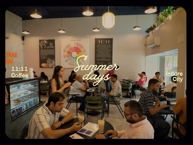 Bright interior of 11:11 Coffee with seating